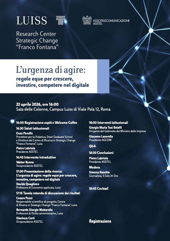 L’urgenza di agire: regole eque per investire, competere nel digitale -locandina: testo già presente nell'artioclo